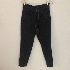 Zara Paper Bag Waist Jean